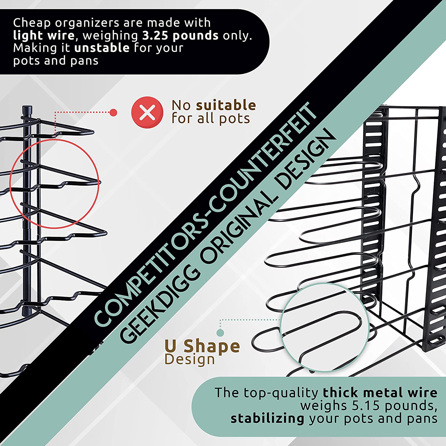 (Store Closing Sale) 3 DIY methods pot rack