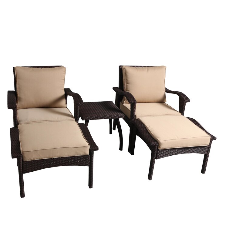 Modean 3 Piece Rattan Seating Group with Cushions