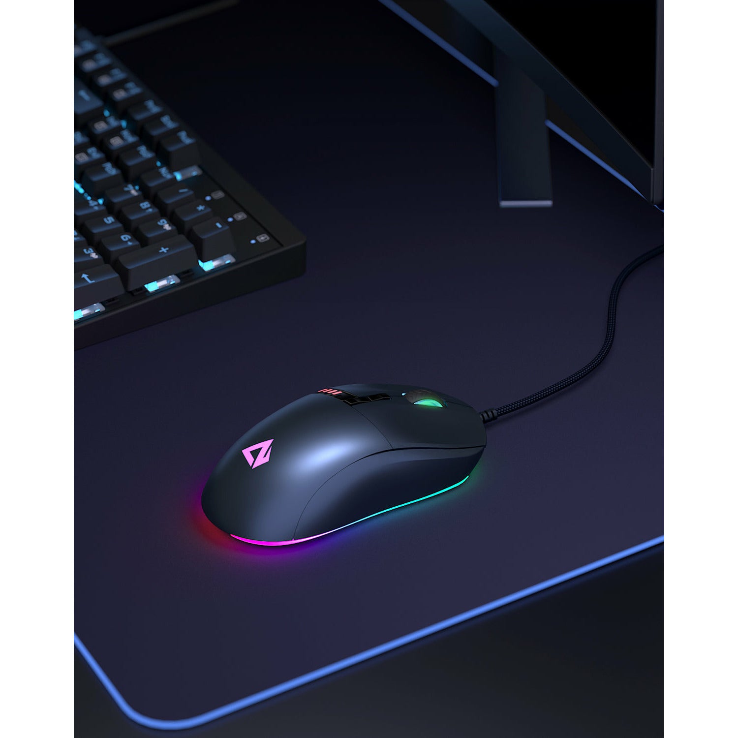 Aukey GM-F4 Gaming Mouse With RGB Lighting Effects