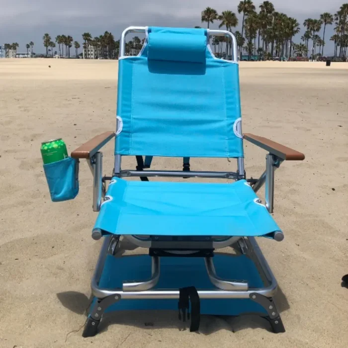 🔥LAST DAY 71% OFF🎁Aluminum folding beach chair with cup holder