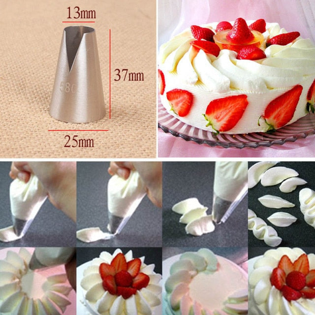 (Store Closing Sale) 1/3/5/7pc/set of chrysanthemum Nozzle Icing Piping Pastry