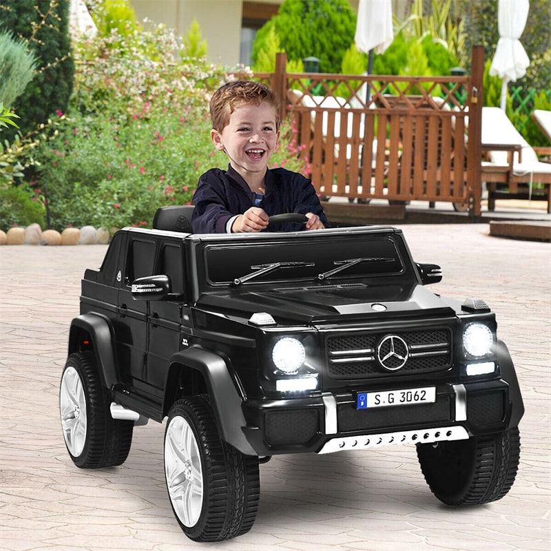 12V Mercedes-Benz Kids Electric Ride On Car Toy with Remote Control & Trunk 2 Motors