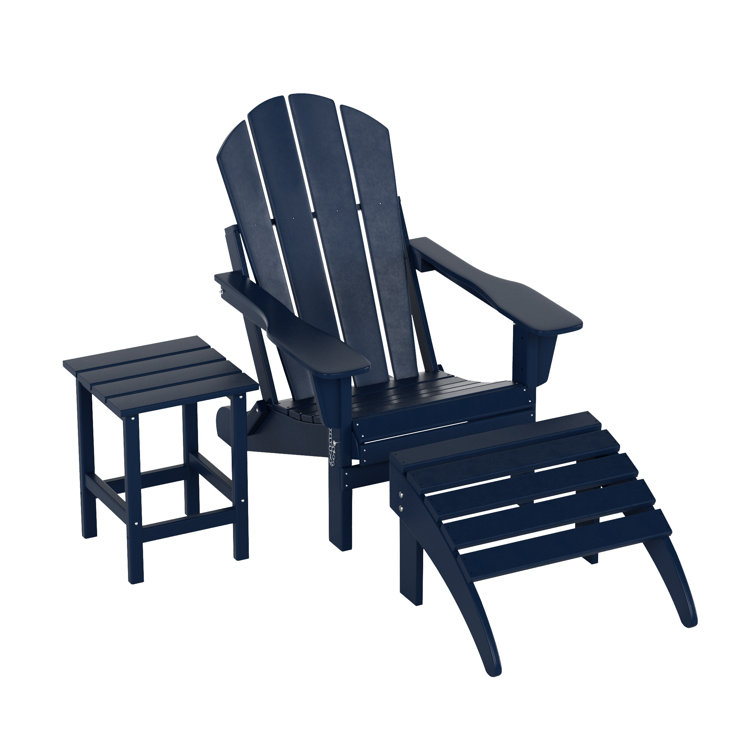 Shawnna Resin Folding Adirondack Chair Ottoman