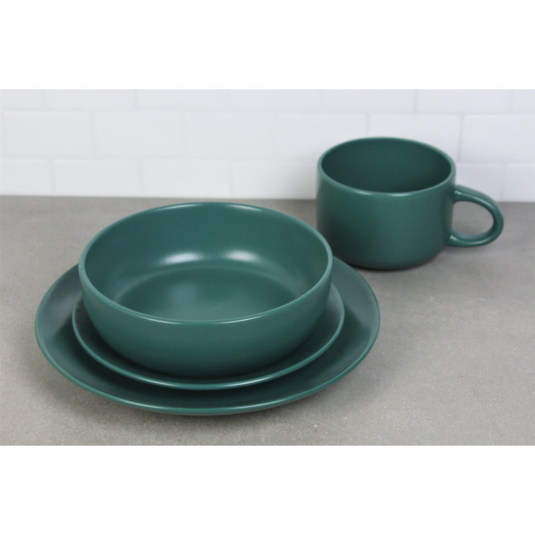 Ten Strawberry Street Wazee Matte Stoneware Dinnerware Set - Service for 4