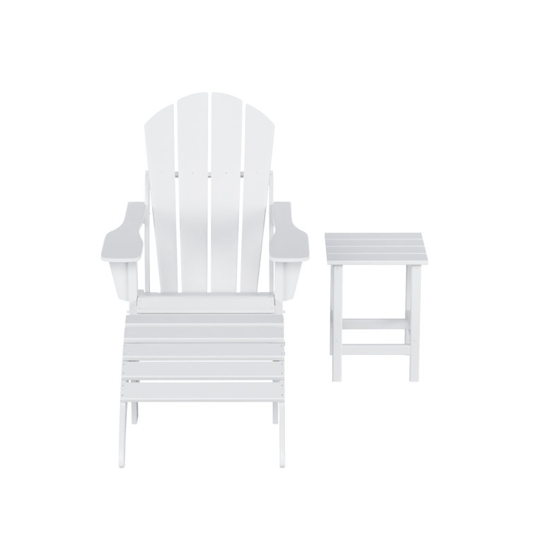 Shawnna Resin Folding Adirondack Chair Ottoman