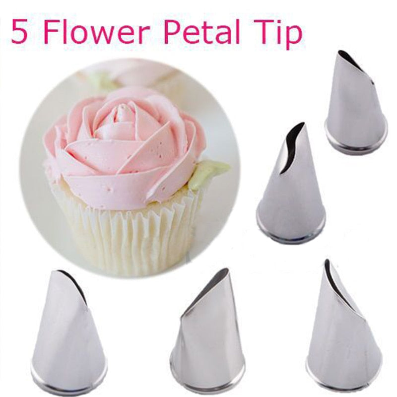 (Store Closing Sale) 1/3/5/7pc/set of chrysanthemum Nozzle Icing Piping Pastry