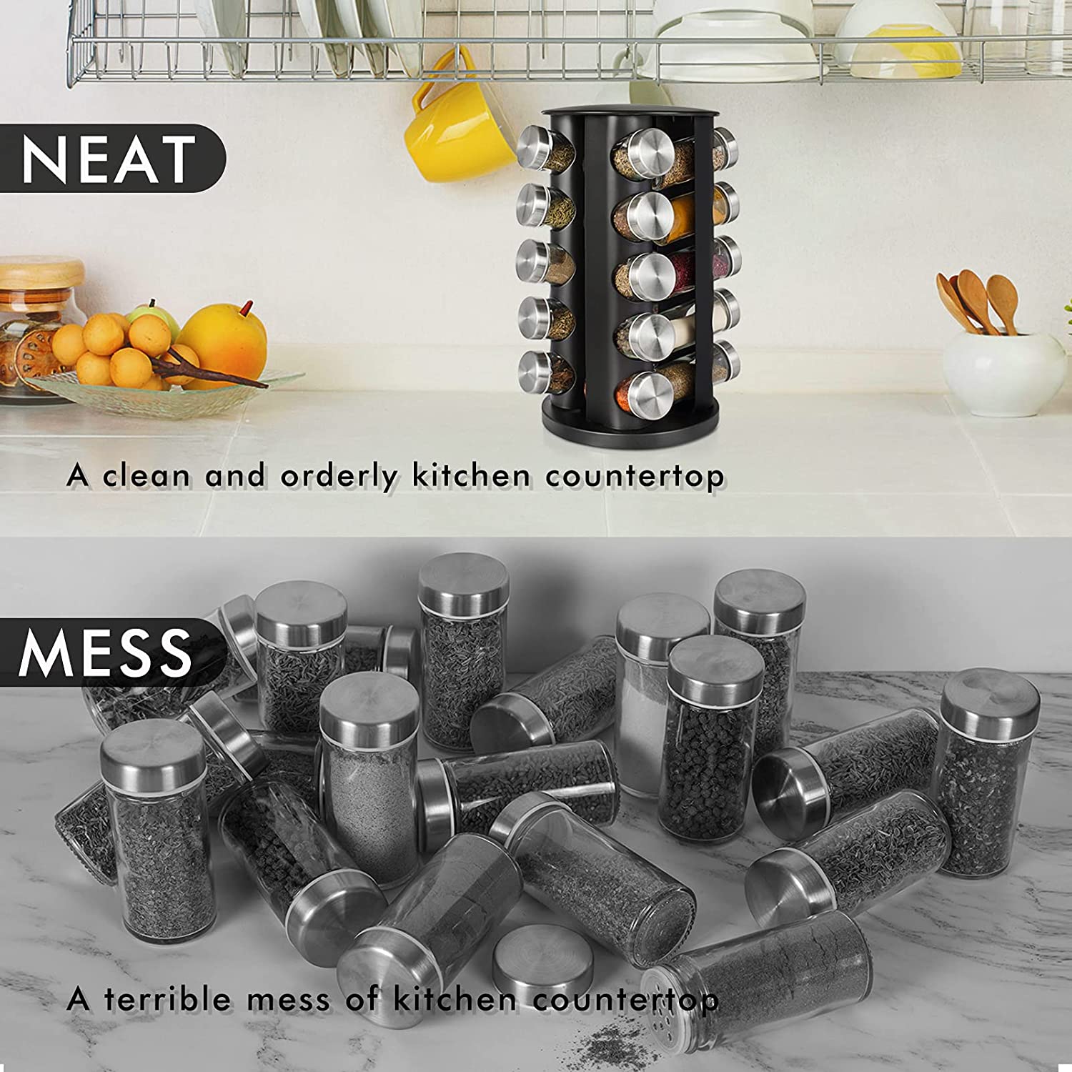 (Store Closing Sale) Spice rack, countertop spice rack organizer