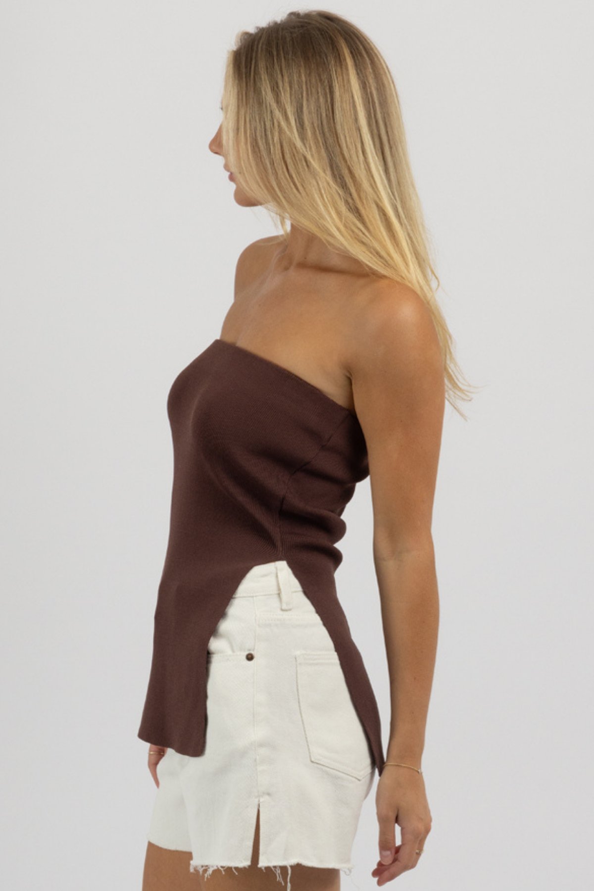 THE OLIVIA COFFEE TUBE TOP