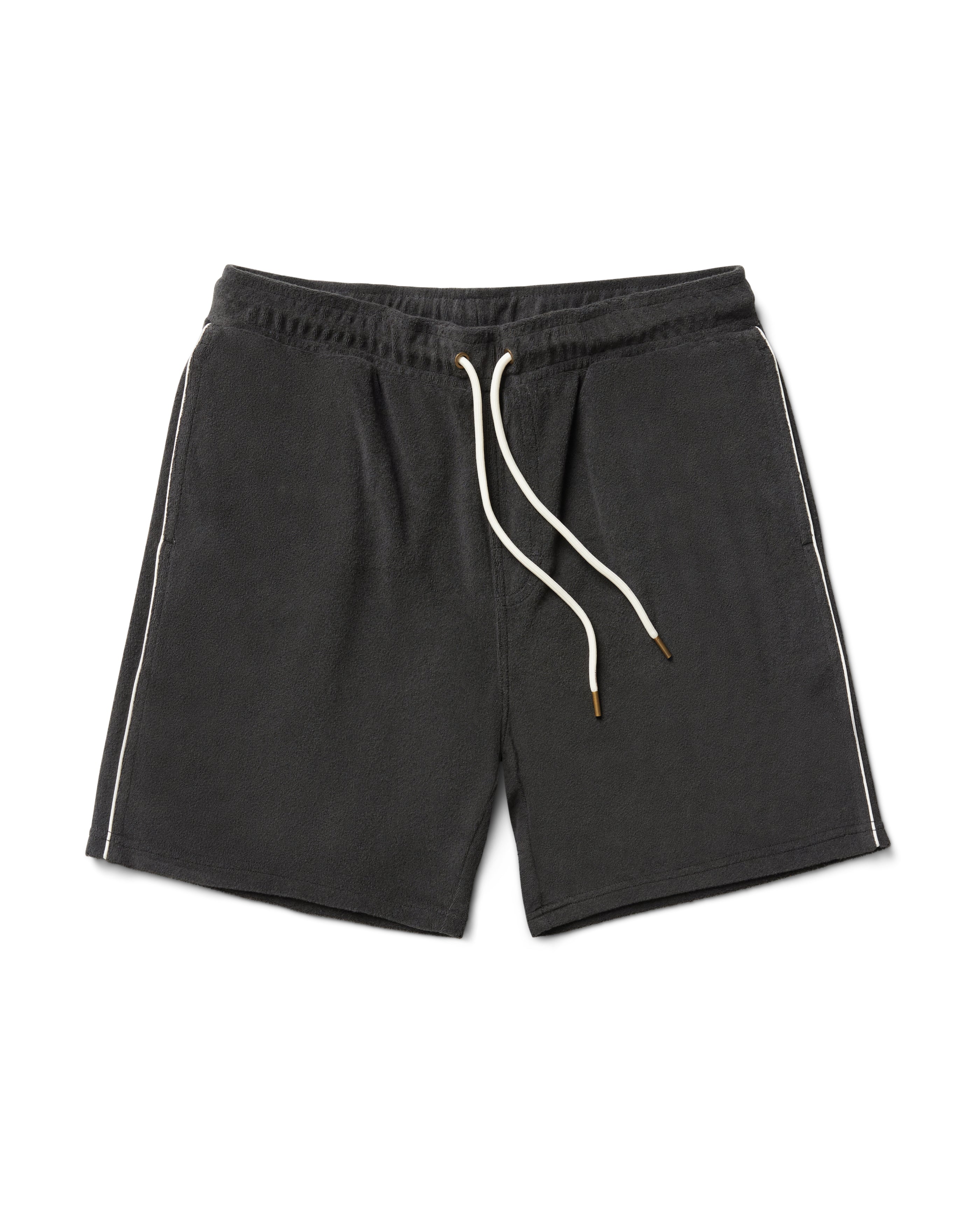 The Gaucho Terry Cloth Shorts - Onyx