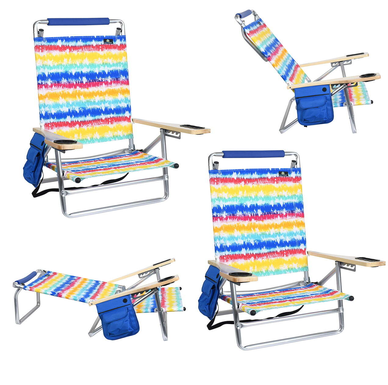 🔥LAST DAY 71% OFF🎁Aluminum folding beach chair with cup holder