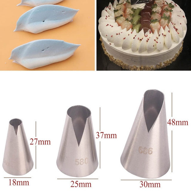 (Store Closing Sale) 1/3/5/7pc/set of chrysanthemum Nozzle Icing Piping Pastry