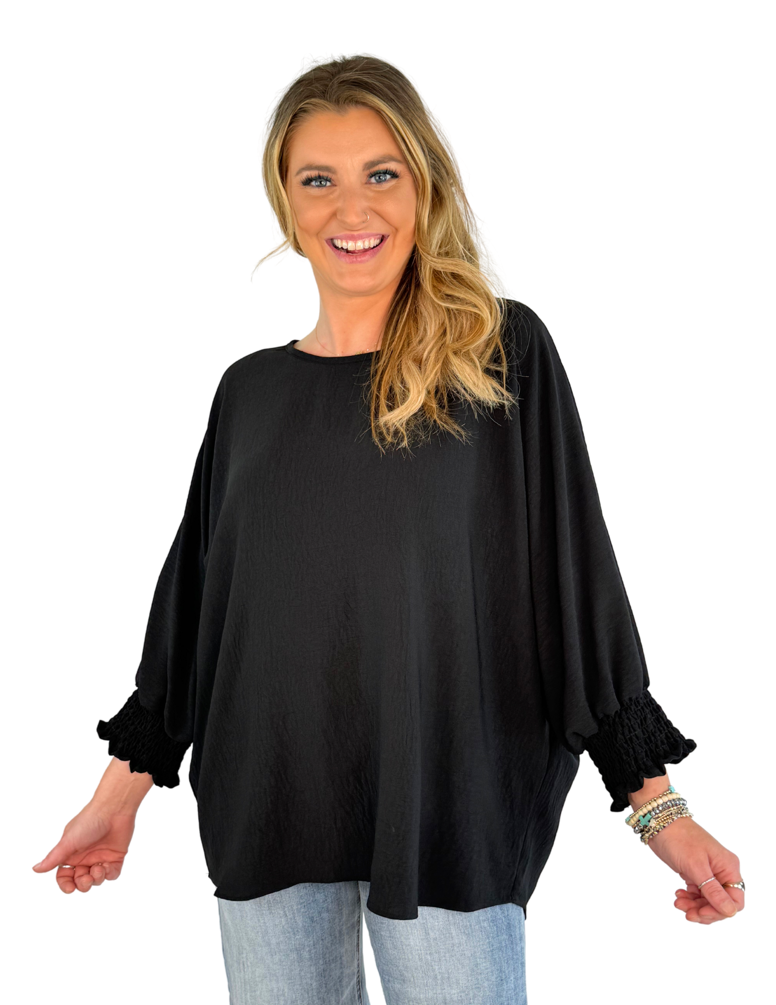 Frannie Top- Deep Black