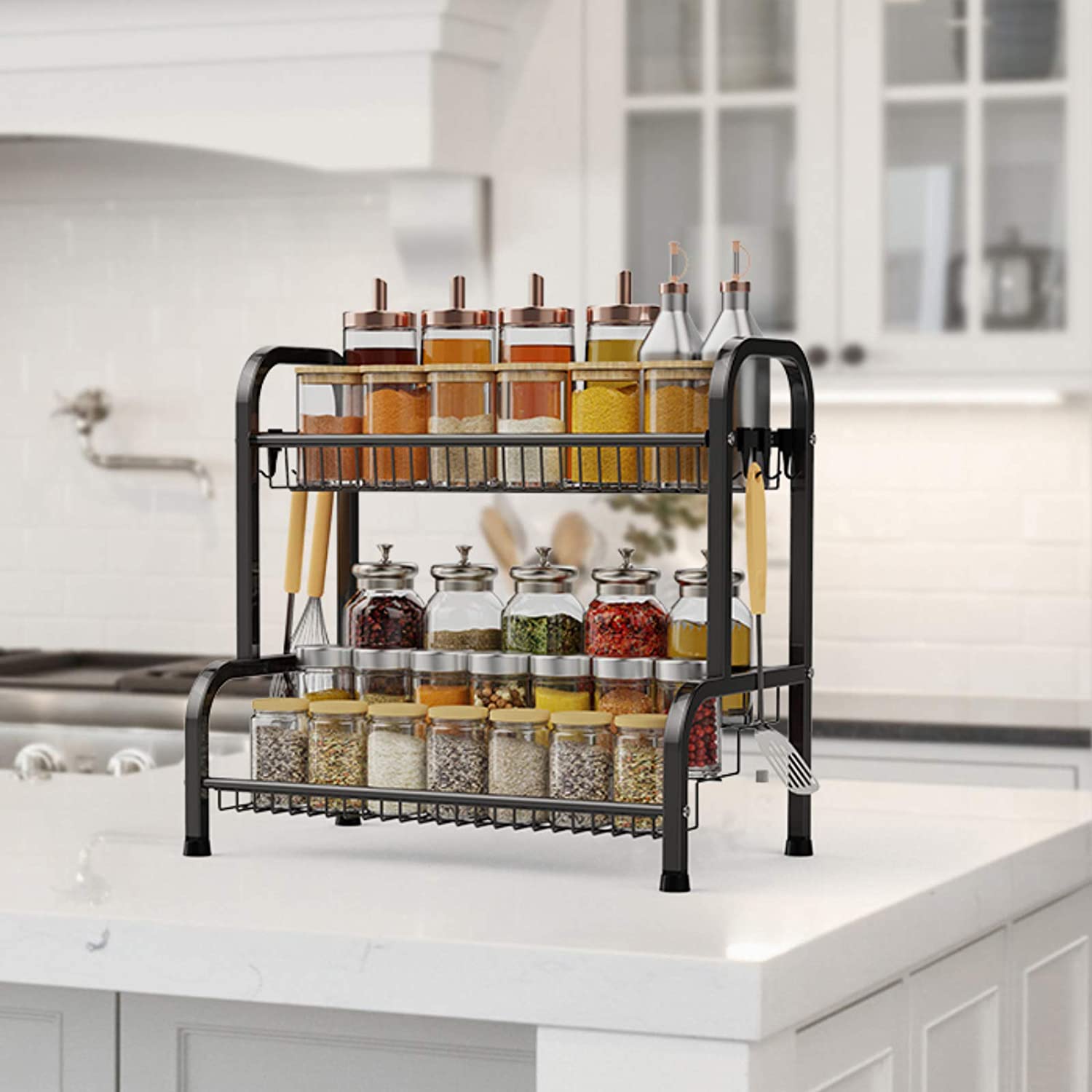 Spice rack, 2-layer large spice rack