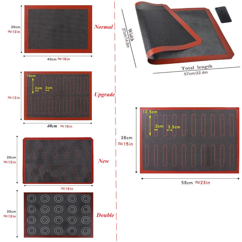 (Store Closing Sale) Perforated Silicone Baking Mat Non-Stick Oven Sheet Liner Bakery Tool For Cookie /Bread/ Macaroon Kitchen Bakeware Accessories