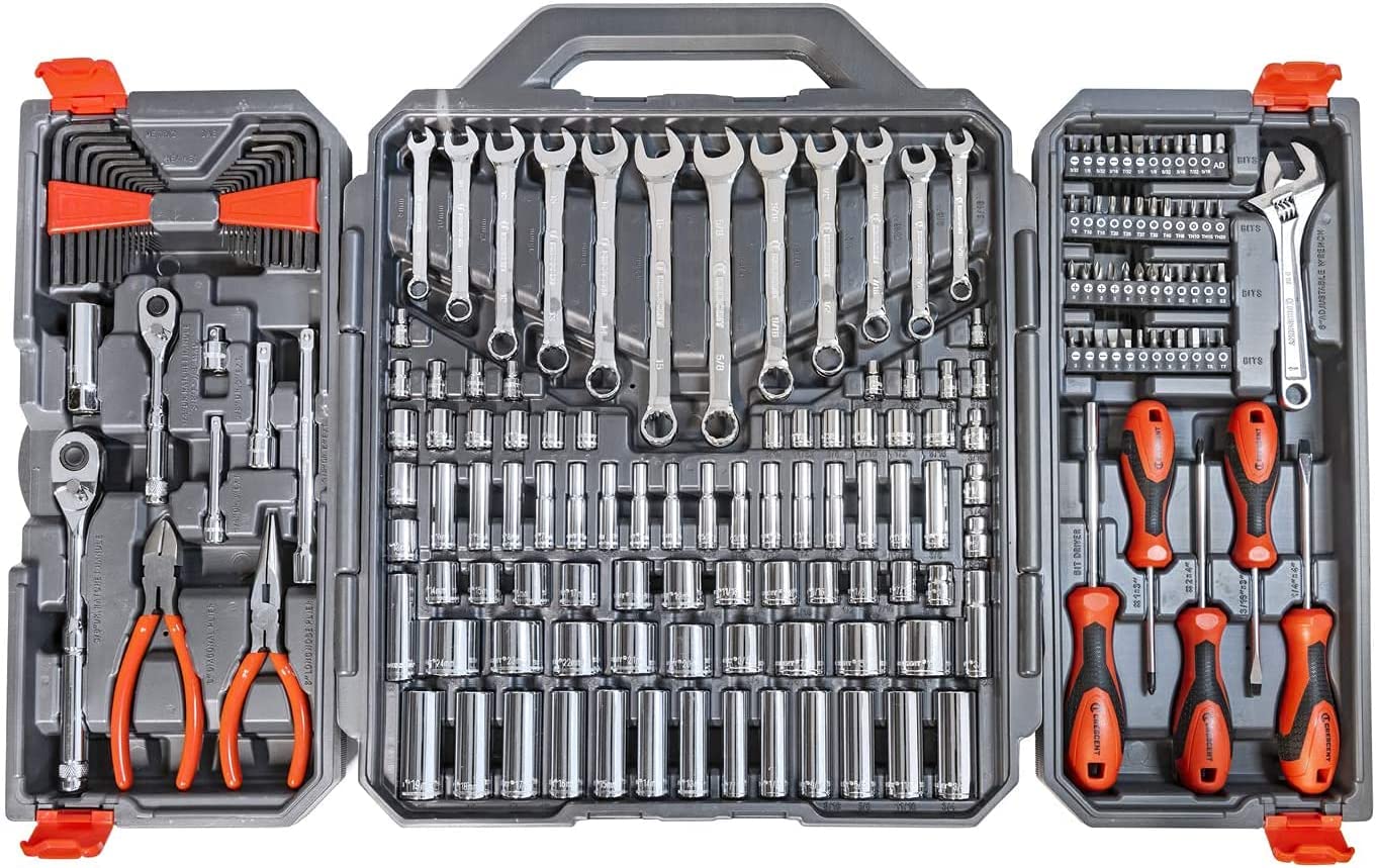 180 Pc. Professional Tool Set in Tool Storage Case - CTK180