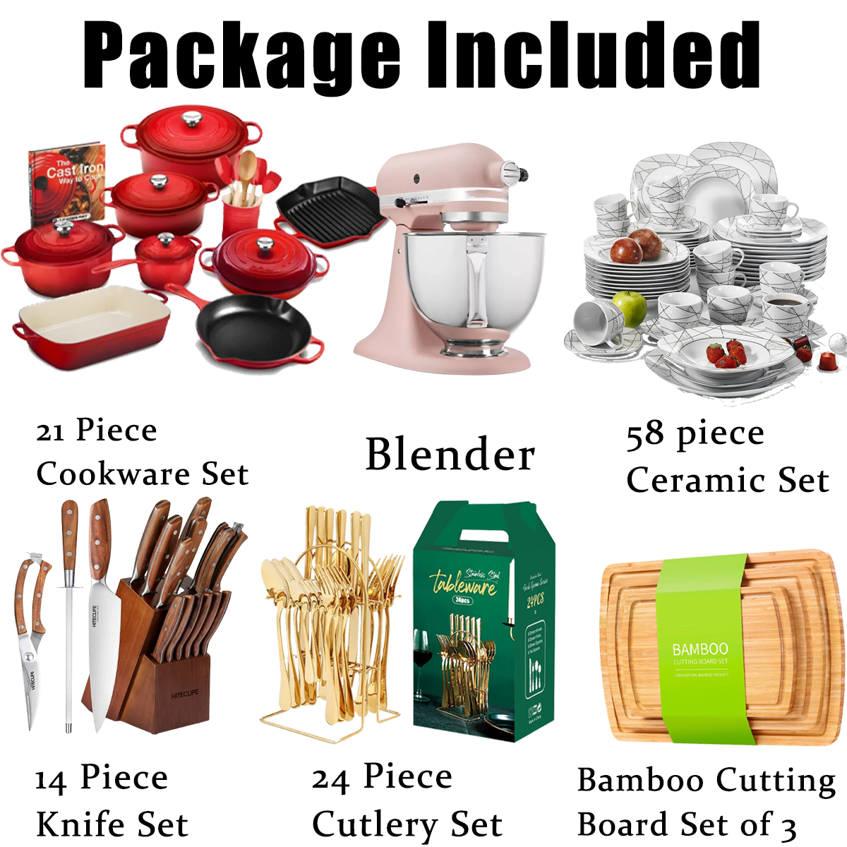 (Store Closing Sale) Limited-time Promotion, 121-piece Kitchen Spree, Meeting All The Needs Of The Kitchen