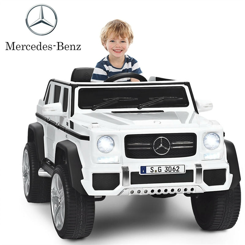 12V Mercedes-Benz Kids Electric Ride On Car Toy with Remote Control & Trunk 2 Motors