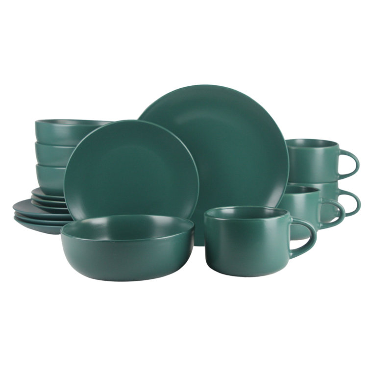 Ten Strawberry Street Wazee Matte Stoneware Dinnerware Set - Service for 4