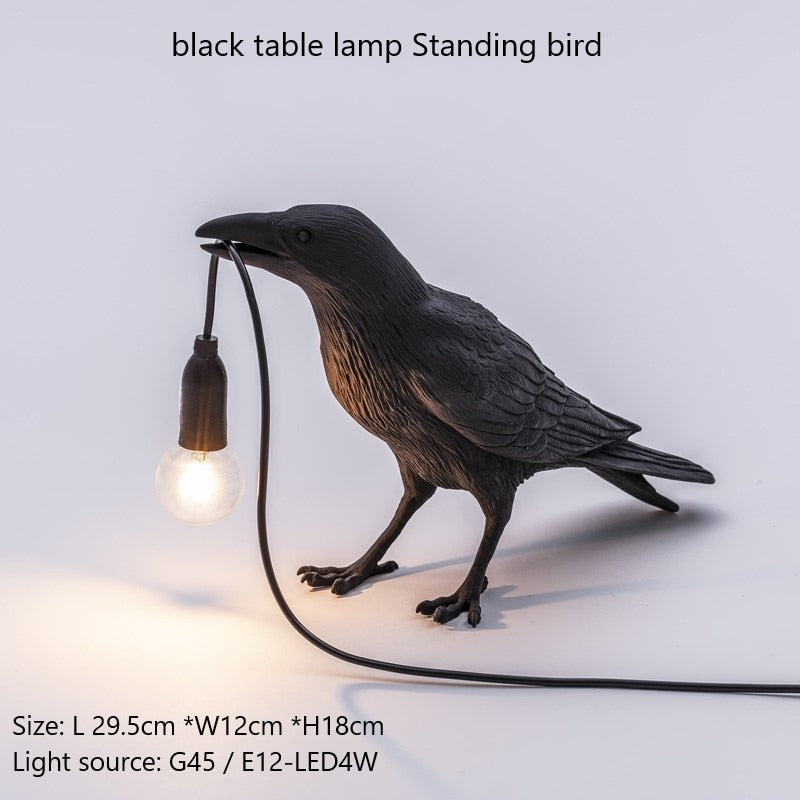 Raven Shape Table Lamp