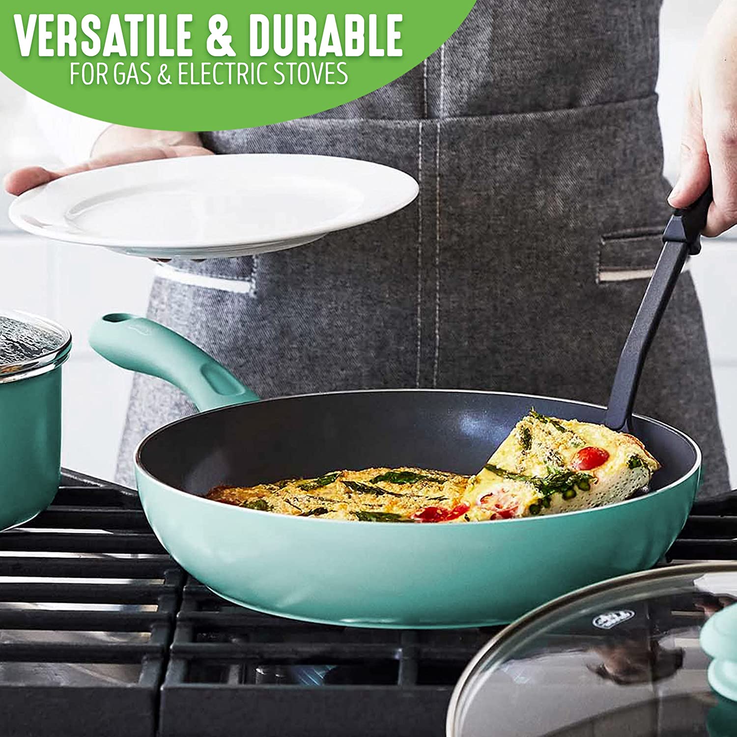 (Store Closing Sale) Healthy Ceramic Nonstick 13 Piece