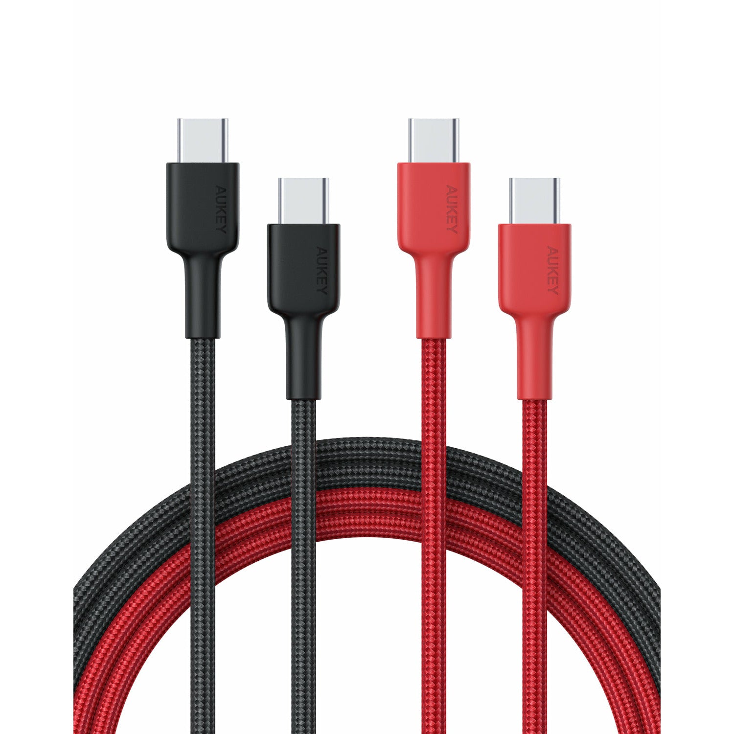 AUKEY CB-CD28 USB C Cable USB C to USB C Cable [2 Pack 6.6ft]