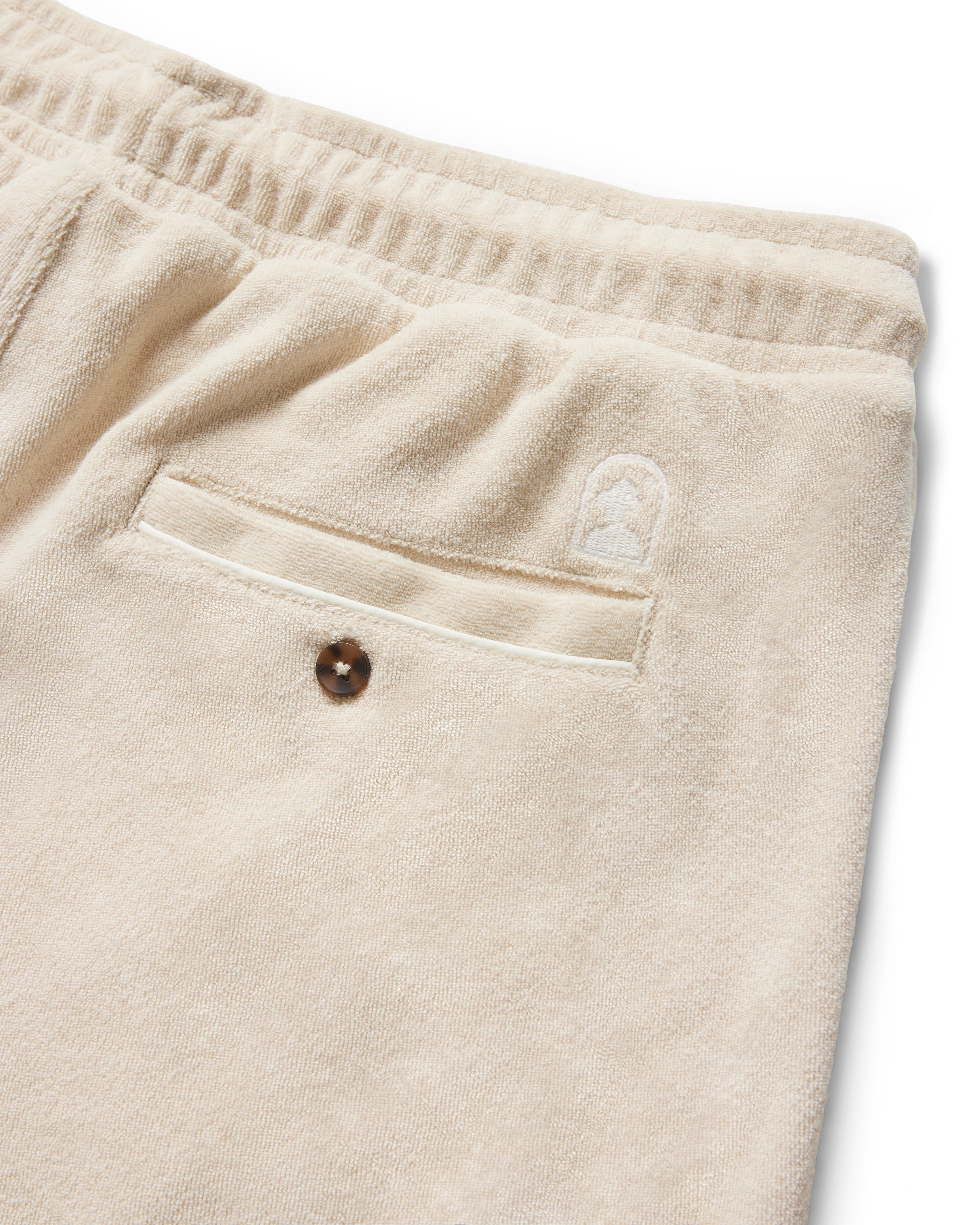 The Gaucho Terry Cloth Shorts - Alabaster