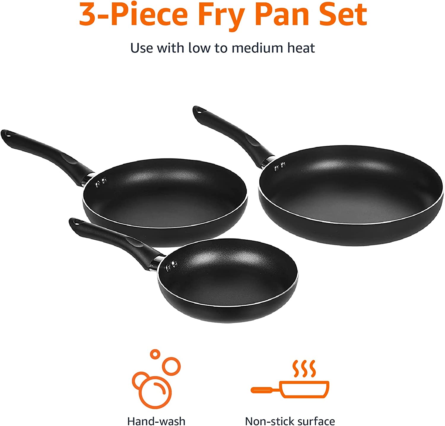 (Store Closing Sale) Non-Stick Cookware Set, Pots, Pans and Utensils - 15-Piece Set