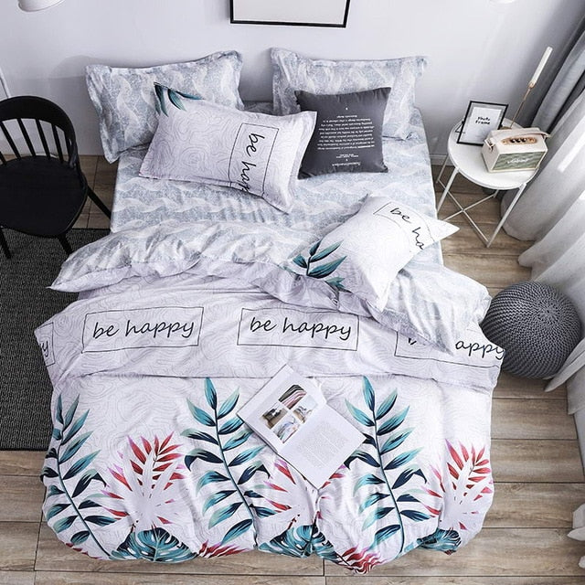 Duvet Cover Flat Bed Sheet Bedding Set