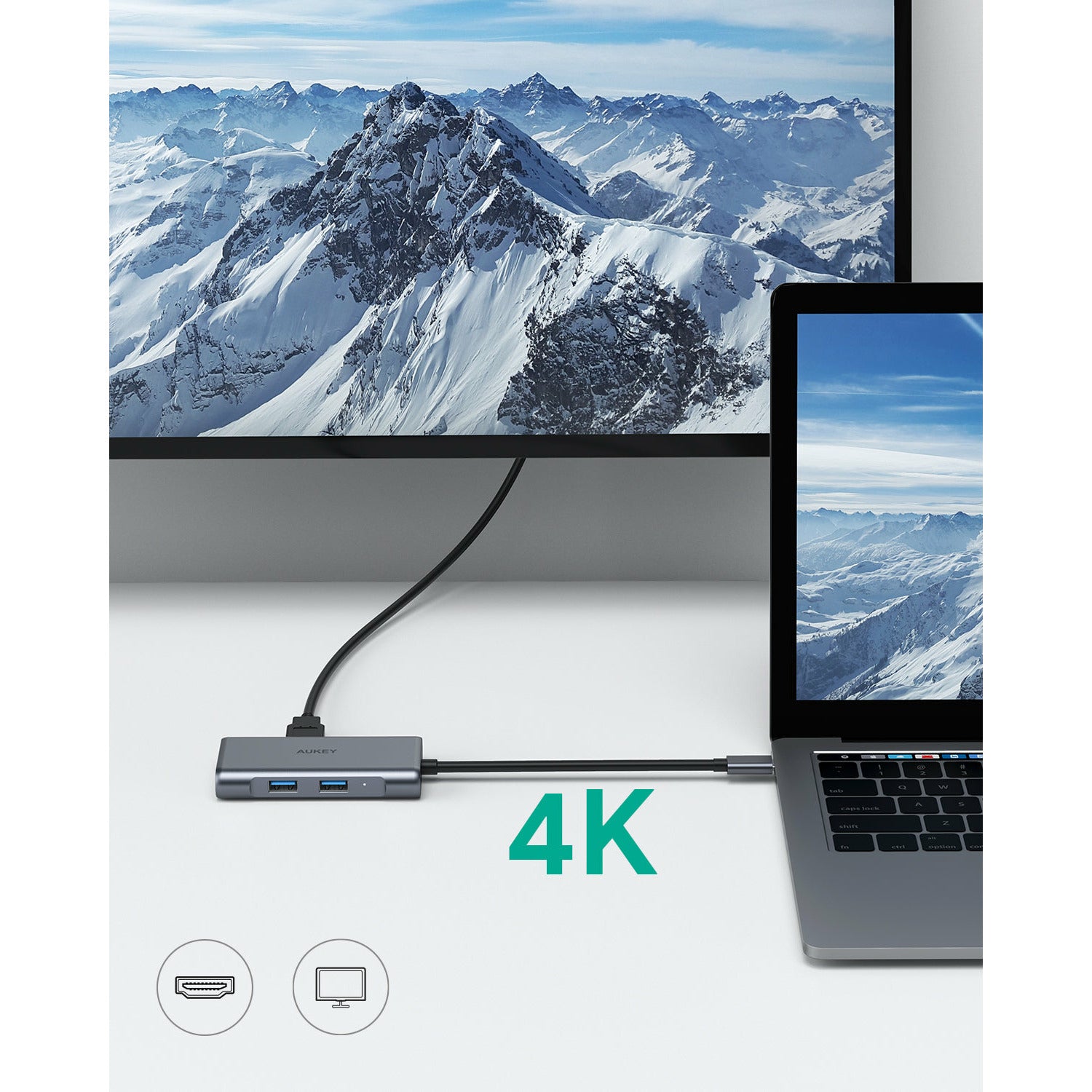 AUKEY  CB-C75 USB C Hub Adapter