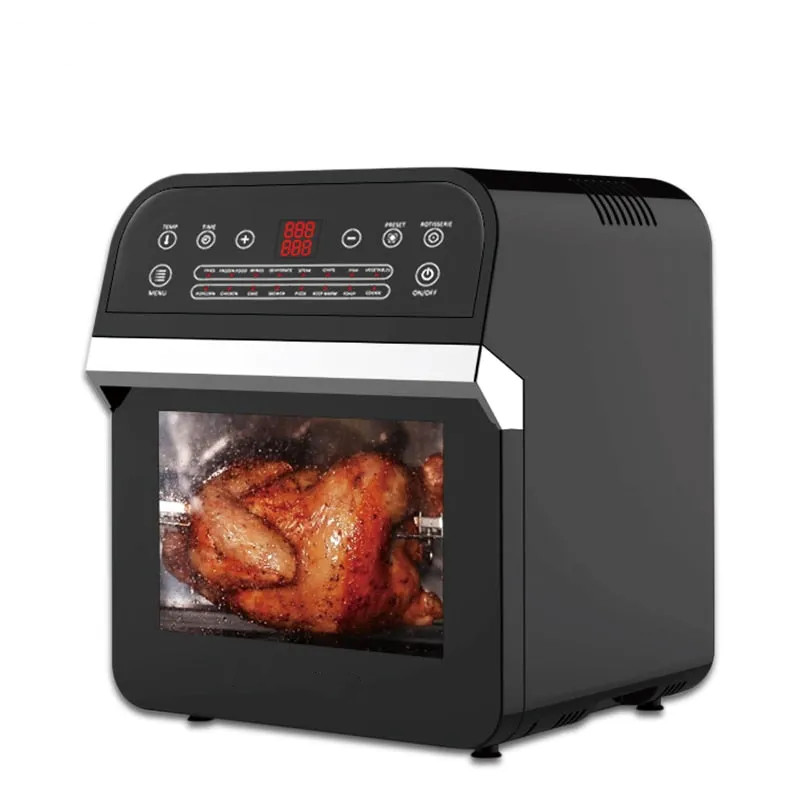 (Store Closing Sale) 12L Air Fryer Oven, 1600W Air Fryer Oven Toaster, Rotisserie And Dehydrator with LED Digital Touchscreen 16-In-1 Countertop Oven