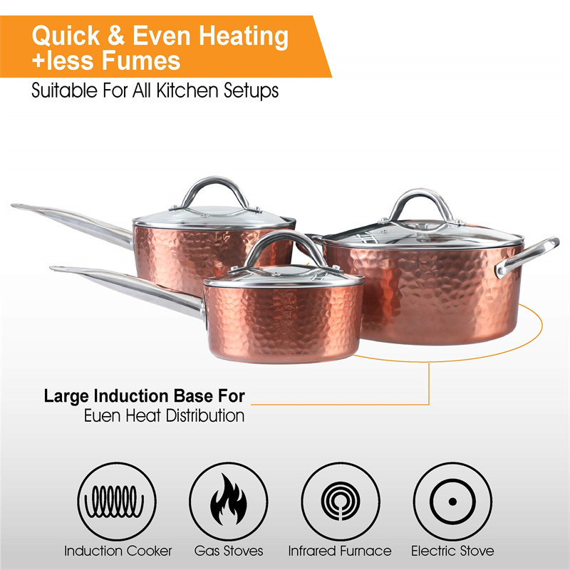 Non-stick induction cookware sets