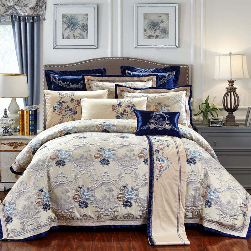 Oriental Jacquard Luxury Duvet Cover Set