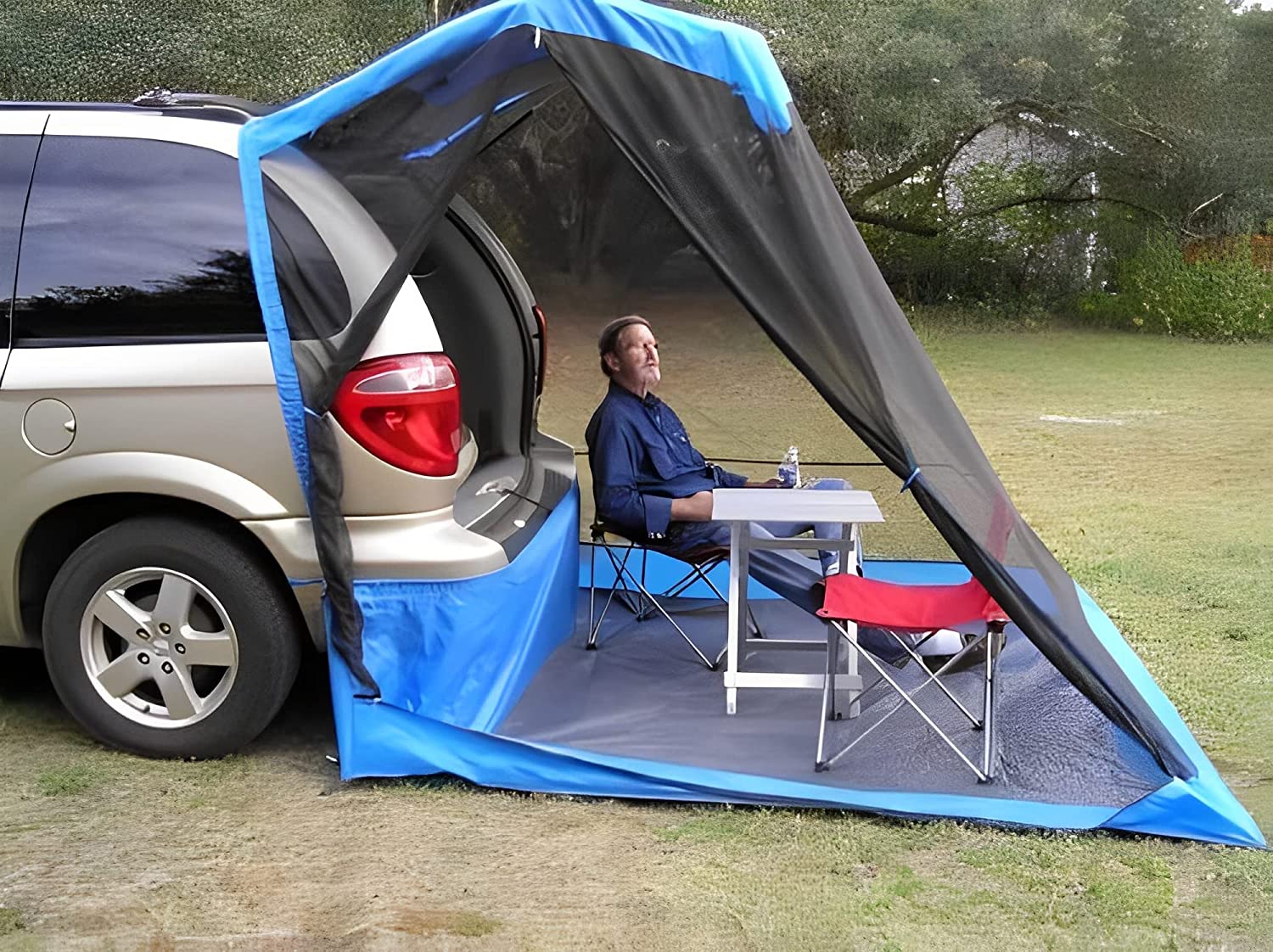 Suv Tent For Camping+ Rainfly, Super Easy And Quick Setup Car Tents For Camping Suv