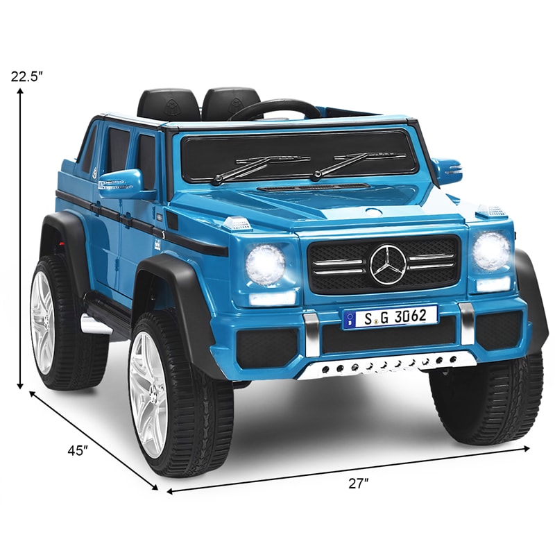 12V Mercedes-Benz Kids Electric Ride On Car Toy with Remote Control & Trunk 2 Motors