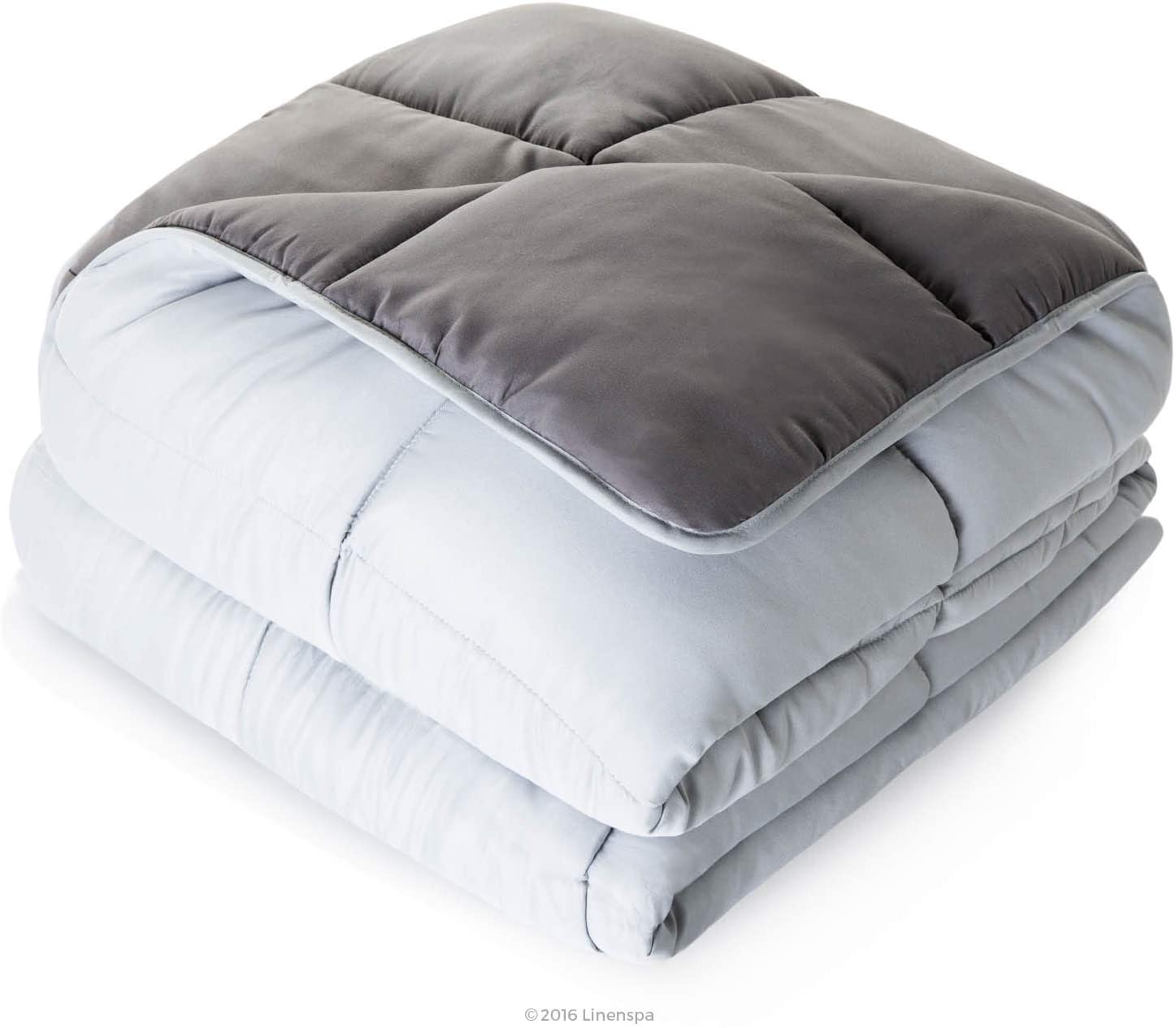 All-Season Quilted Comforter - Corner Duvet Tabs - Hypoallergenic - Plush Microfiber Fill - Machine Washable - Duvet Insert