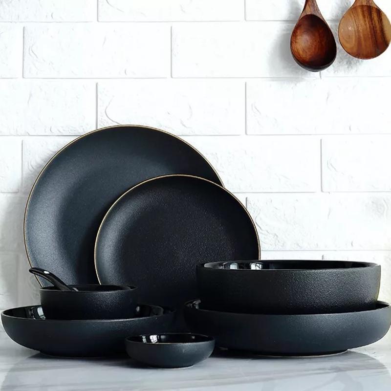 (Store Closing Sale) Venti Black Dining Set