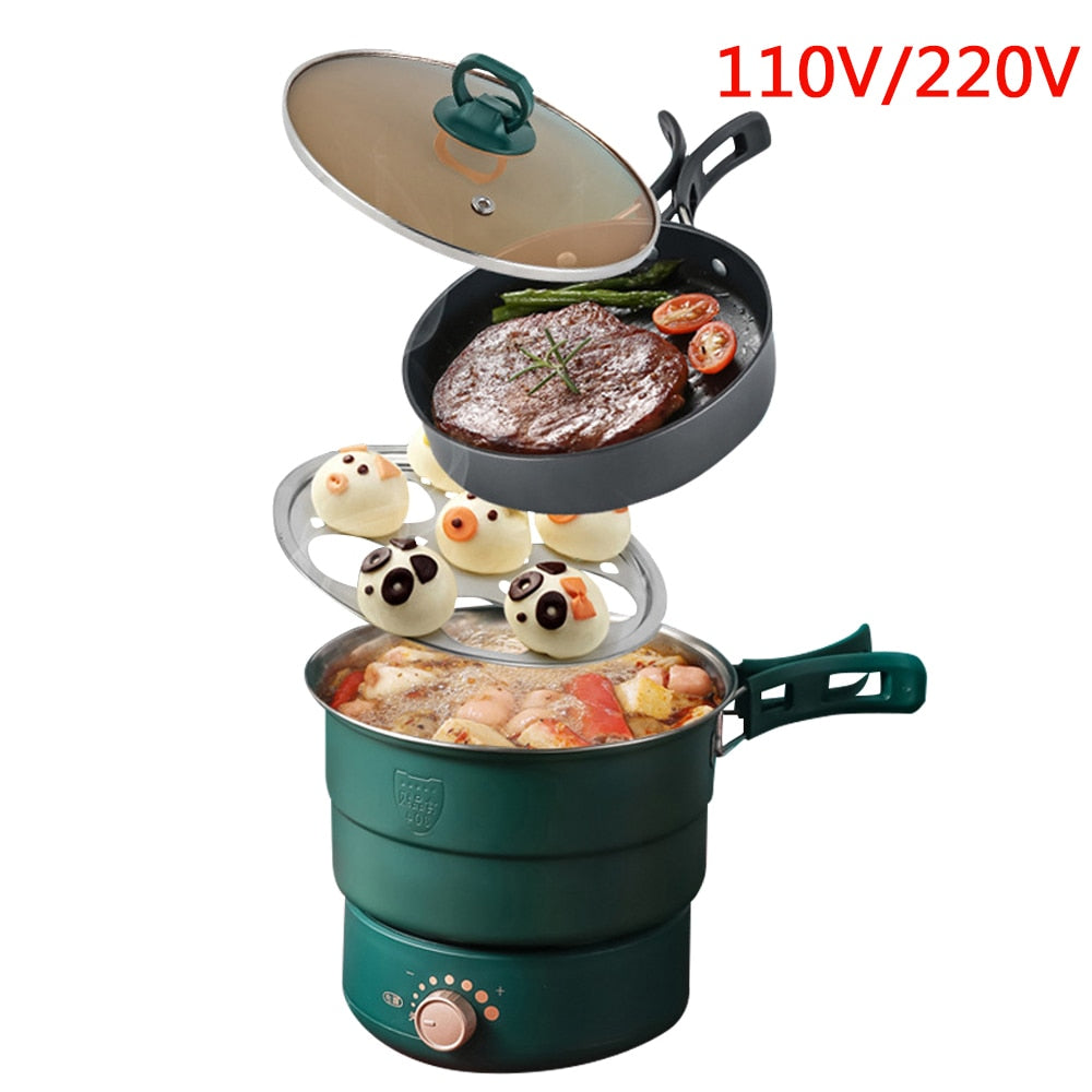 (Store Closing Sale) Electric Split Foldable Multicooker Frying Pan