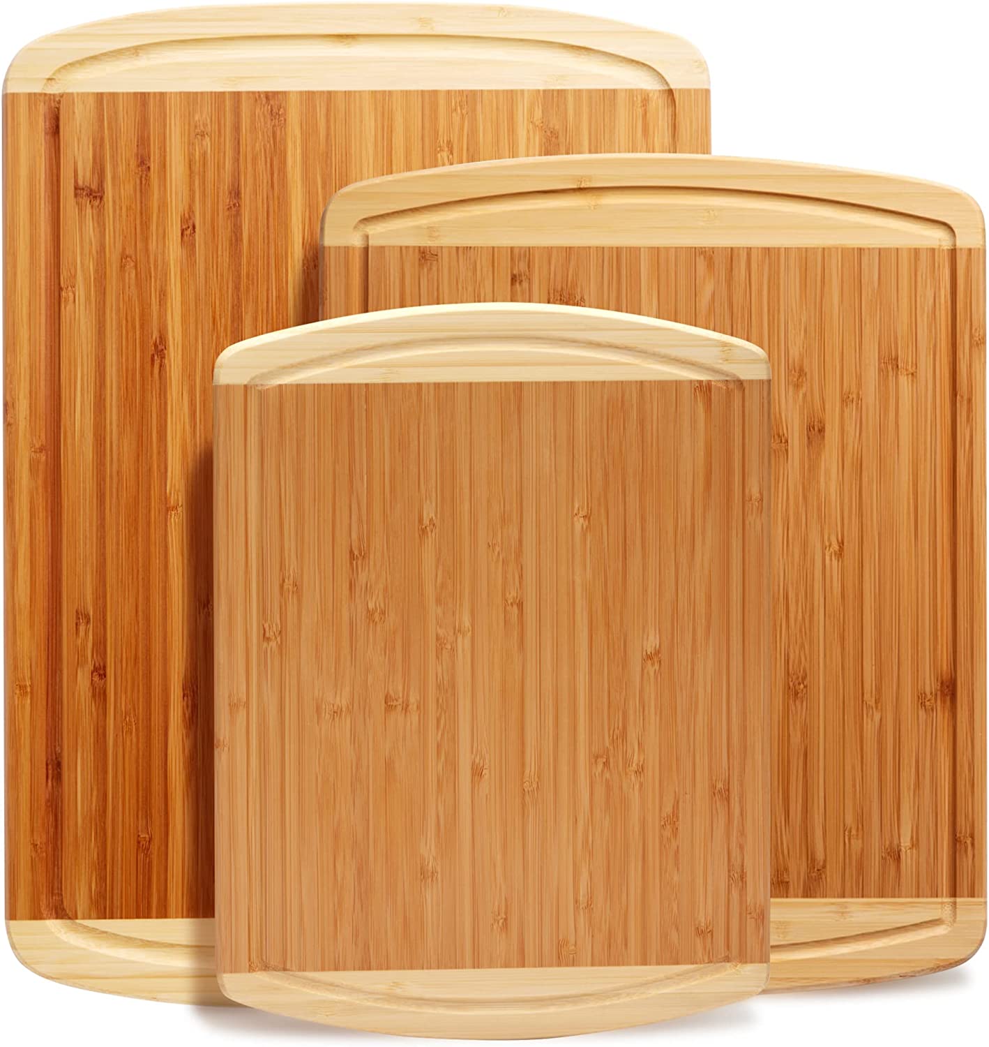 (Store Closing Sale) Organic bamboo cutting board set of 3