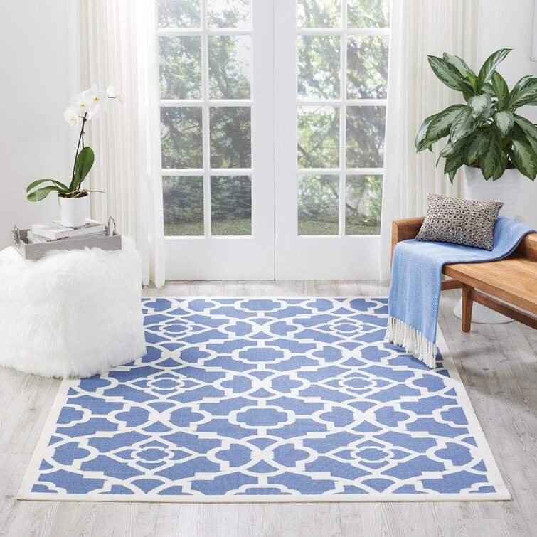 Ariene Navy Blue Indoor/Outdoor Rug