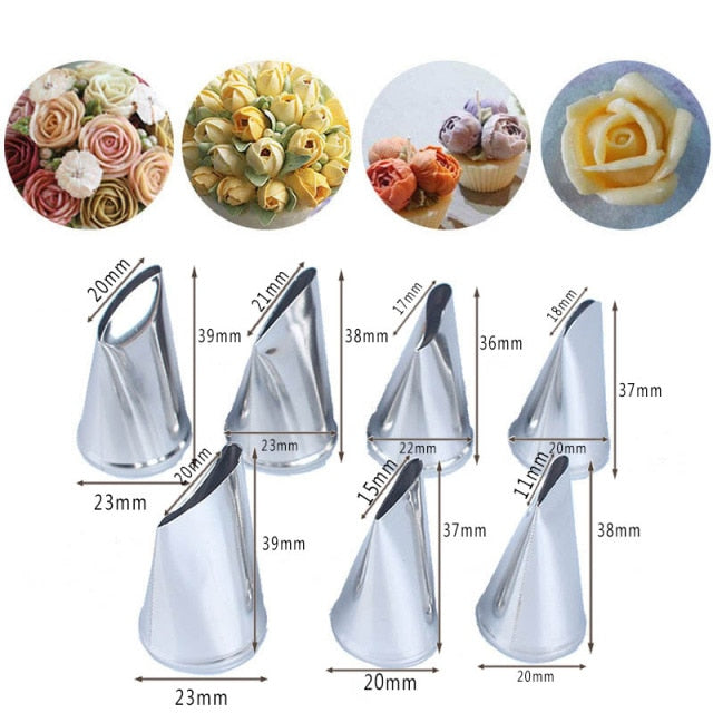 (Store Closing Sale) 1/3/5/7pc/set of chrysanthemum Nozzle Icing Piping Pastry