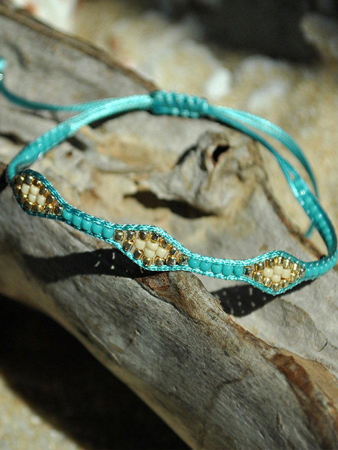 Women's Boho Hand Braided Adjustable Bracelet