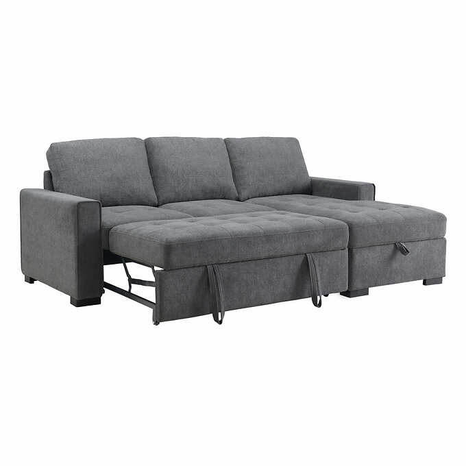 Kendale Sleeper Sofa With Storage Chaise