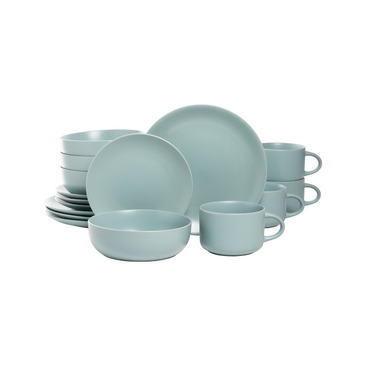 Ten Strawberry Street Wazee Matte Stoneware Dinnerware Set - Service for 4