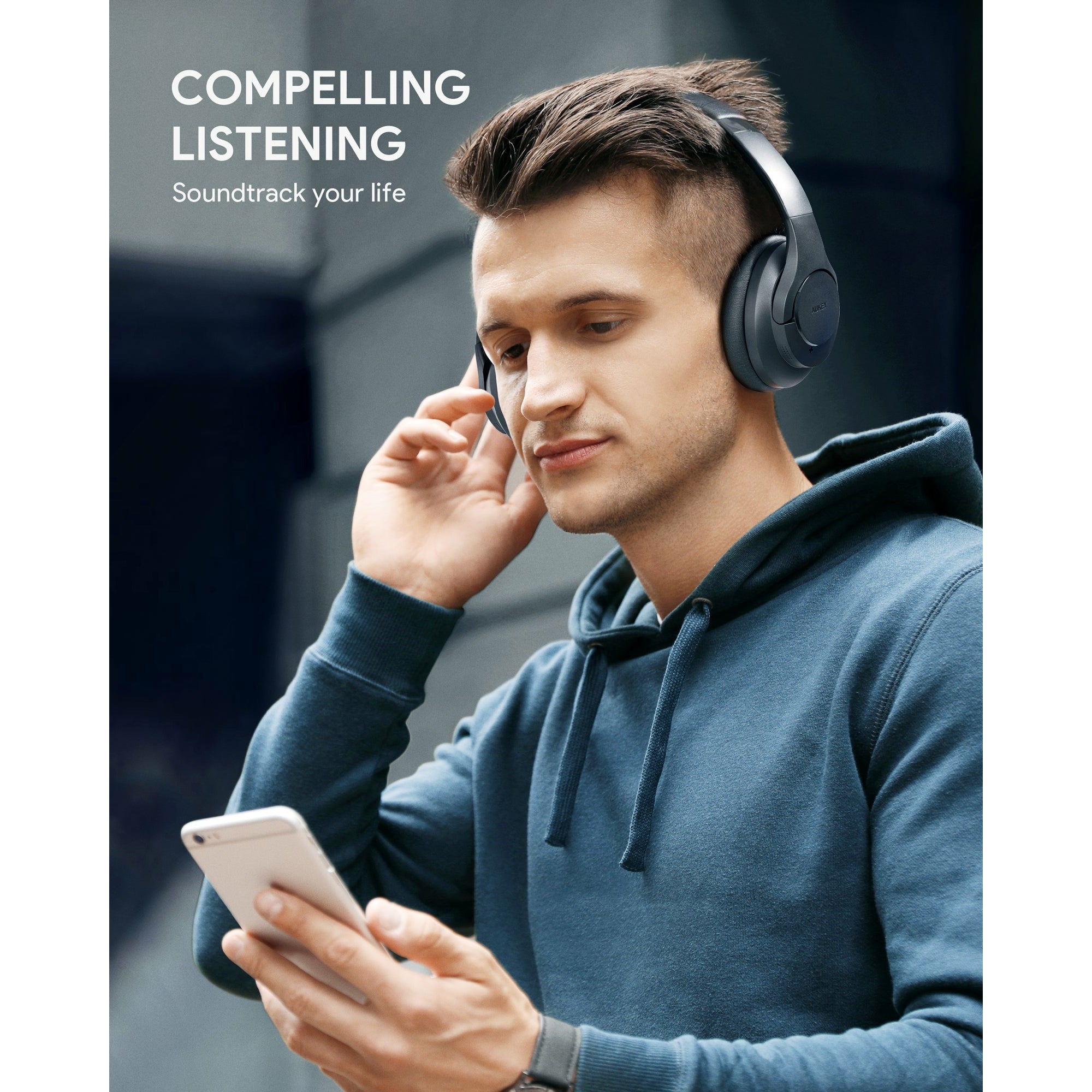 AUKEY EP-N12 Hybrid Active Noise Cancelling Headphones