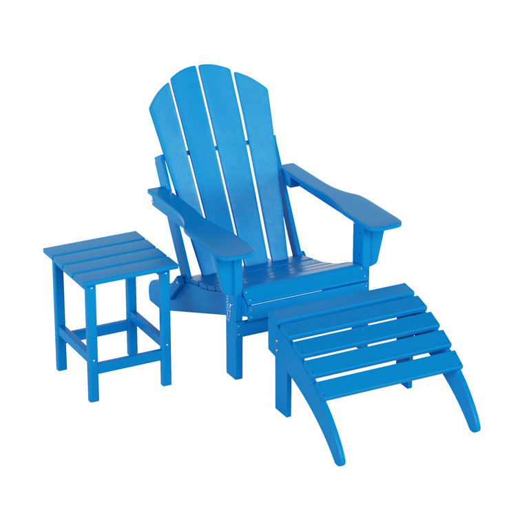 Shawnna Resin Folding Adirondack Chair Ottoman