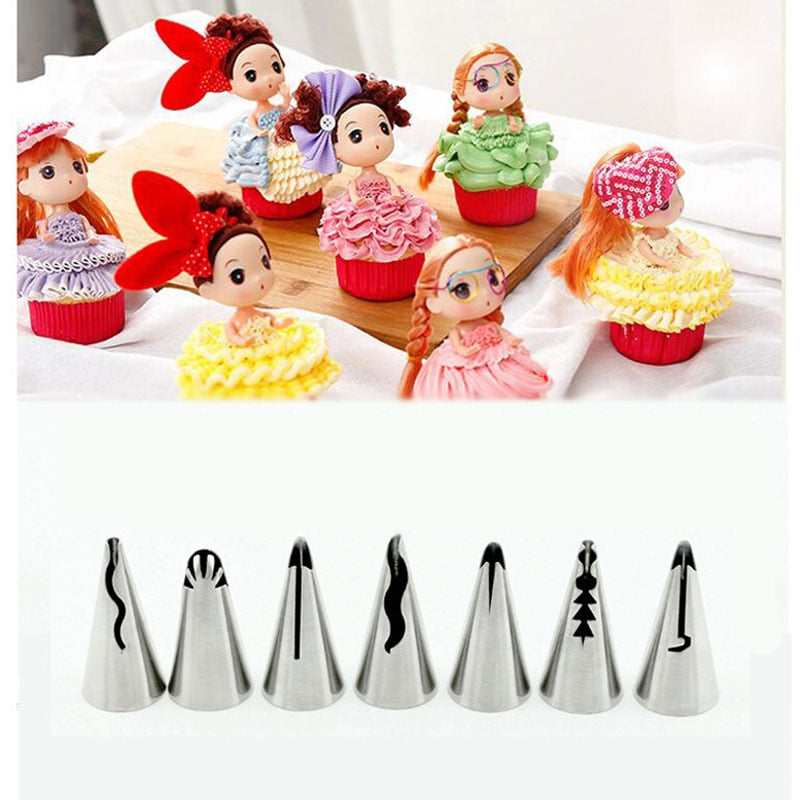 (Store Closing Sale) 1/3/5/7pc/set of chrysanthemum Nozzle Icing Piping Pastry