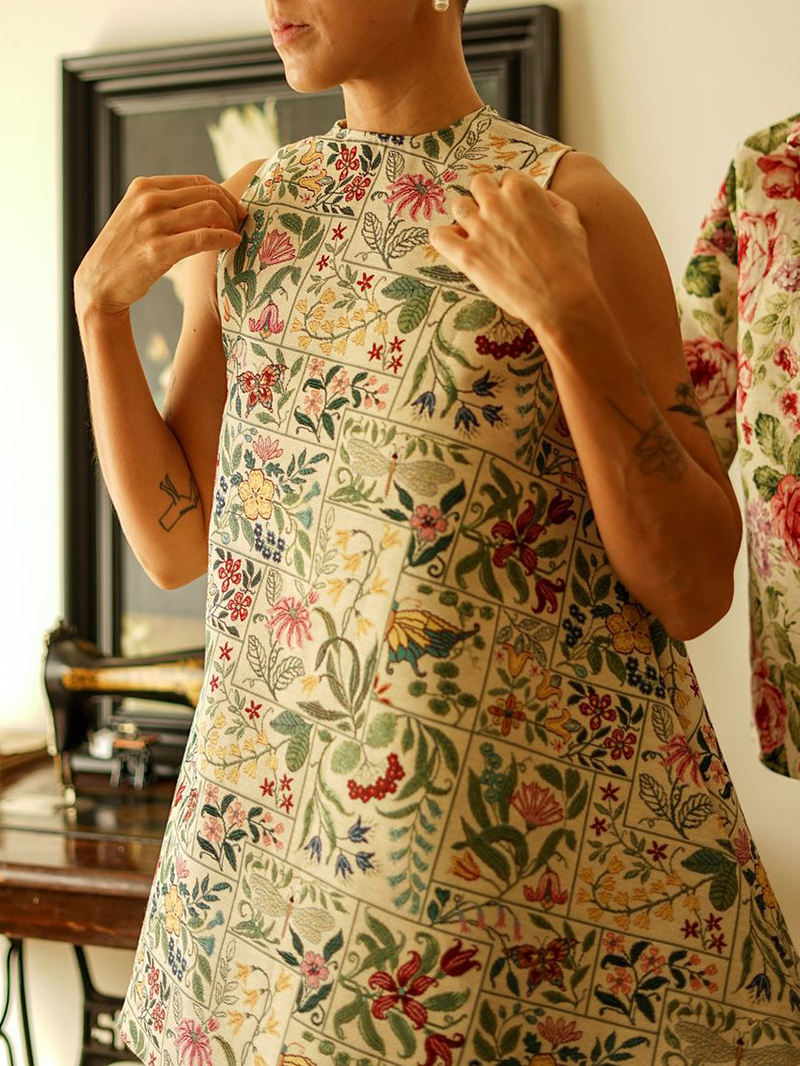 Women's Retro Floral Swing Dress