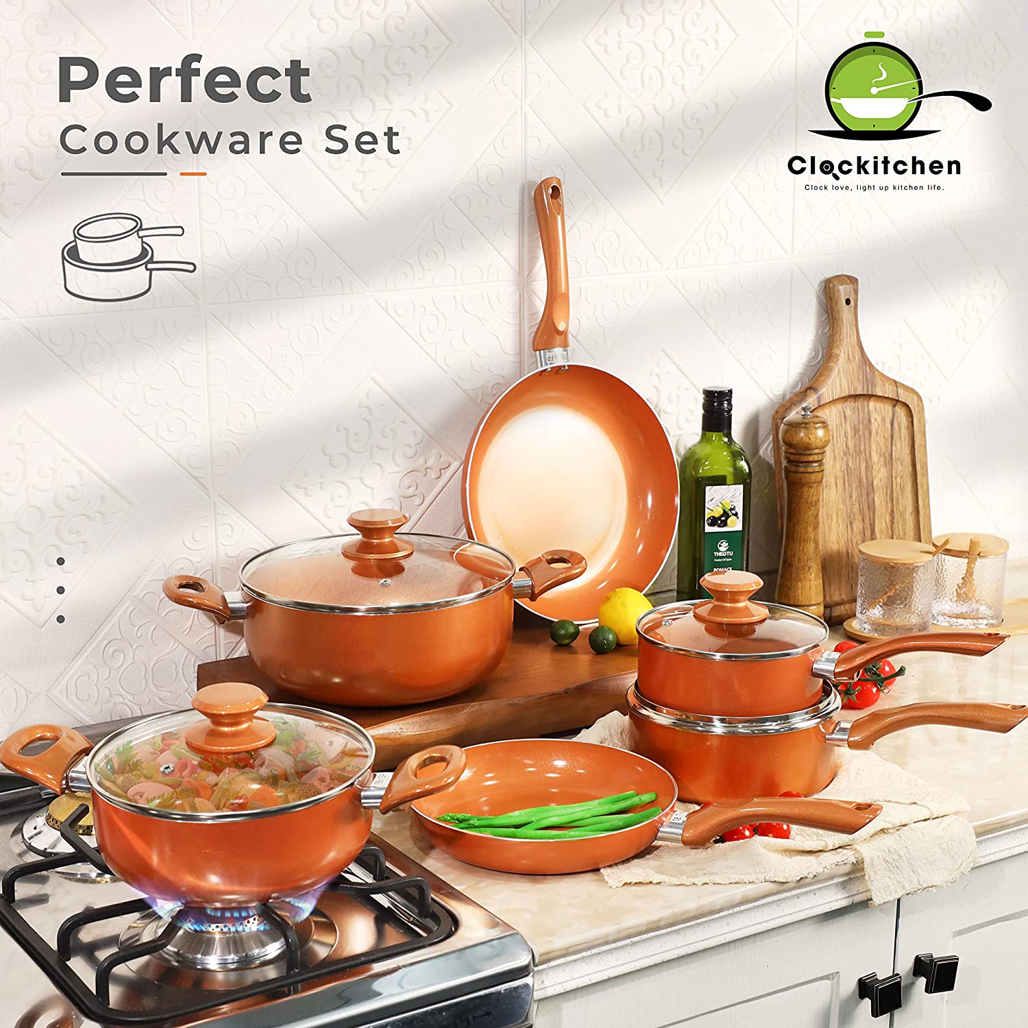 (Store Closing Sale) 6 Pieces Pots and Pans Set