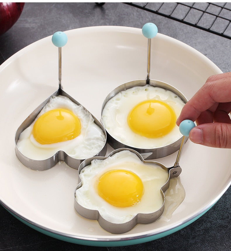 (Store Closing Sale) 4 Pcs/Set Cute Egg Cooker Tools With Plastic  Brush