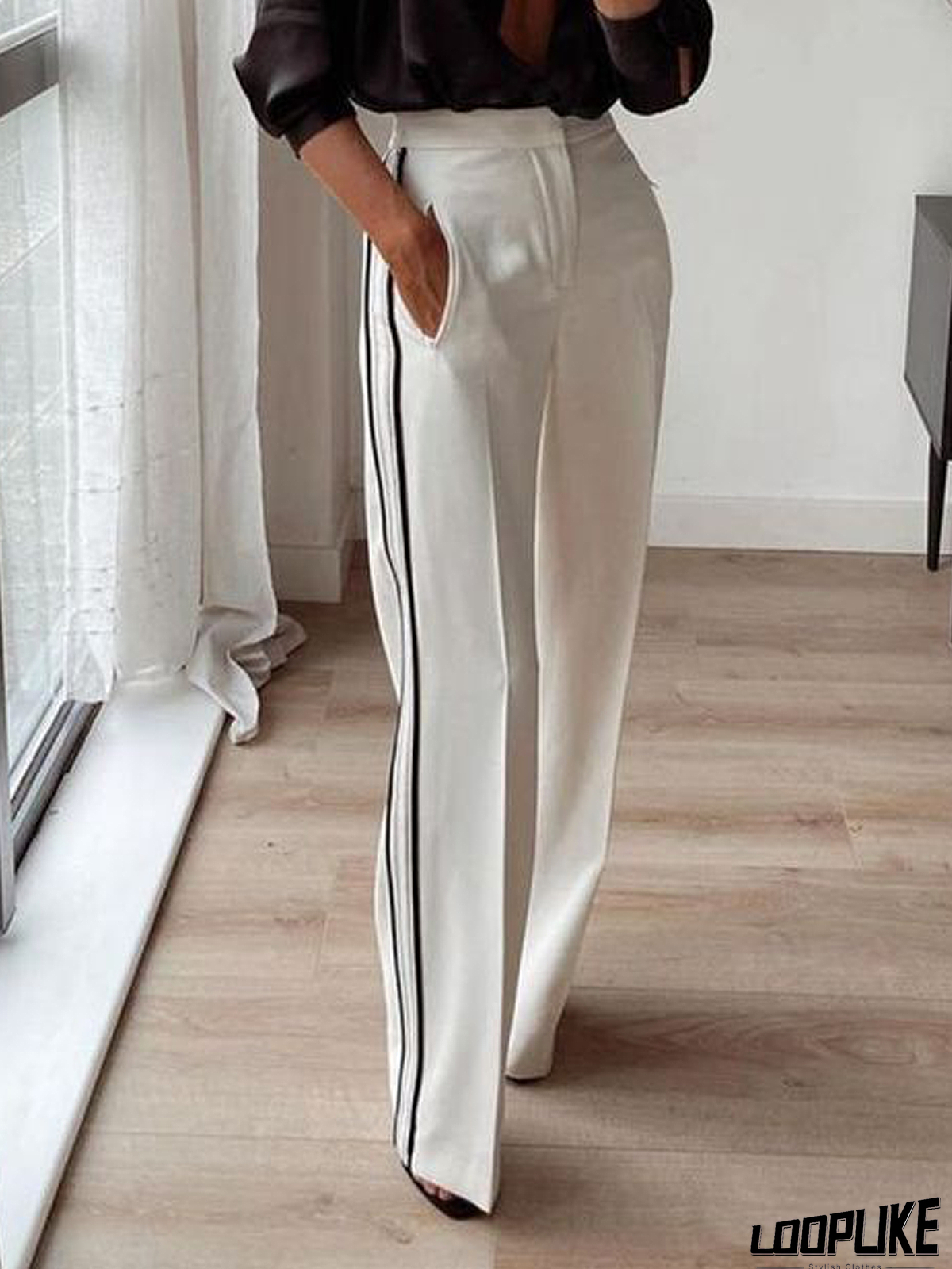 Loose Urban Fashion Low Waist Straight Long Pants